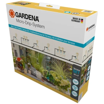 Gardena Micro Drip Bewatering Terras Set Voor 30 Planten 1 Gardena Micro Drip Bewatering Terras Set Voor 30 Planten