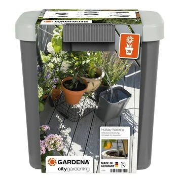 Gardena Vakantiebewateringsset + 9 Liter Voorraadvat 1 Gardena Vakantiebewateringsset + 9 Liter Voorraadvat