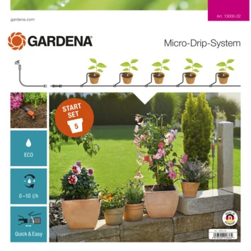 Gardena Micro Drip Starterset Terras/balkon 1 Gardena Micro Drip Starterset Terras/balkon