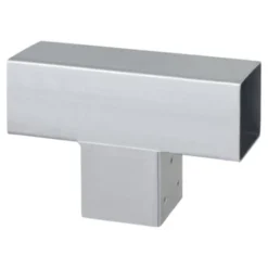 Paalverbinder Voor Pergola T-verbindingsstuk 3-kants 9x9 Cm Gegalvaniseerd