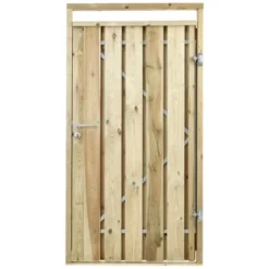 Poort Voor Houtbetonschutting Grenen Rechtsdraaiend 100cm Breed