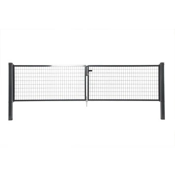 Dubbele Poort Napoli Ral 7016 Antraciet 120x400 Cm 1 Dubbele Poort Napoli Ral 7016 Antraciet 120x400 Cm