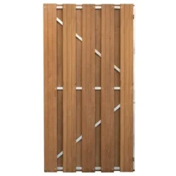 Poort Hardhout Recht Op Frame Ca. 180x100 Cm