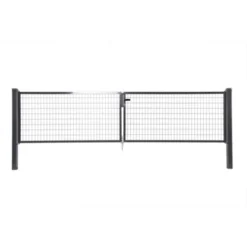 Dubbele Poort Napoli Ral 7016 Antraciet 100x400 Cm