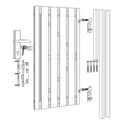 Poortpakket Grenen Hout Op Metalen Frame 13 Poortpakket Grenen Hout Op Metalen Frame -Exporteren Groen Bodem Winkel 123 501