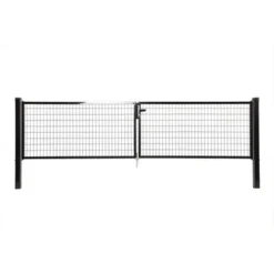 Napoli Dubbele Poort Zwart 100x2x150cm RAL9005