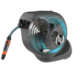 Gardena Wandslangenbox Roll-up 20 Meter Grijs Blauw -Exporteren Groen Bodem Winkel 123 985