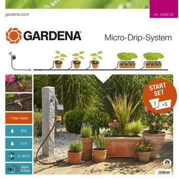 Gardena Micro Drip Startset M Bloempotten Met Besproeiingscomputer 1 Gardena Micro Drip Startset M Bloempotten Met Besproeiingscomputer